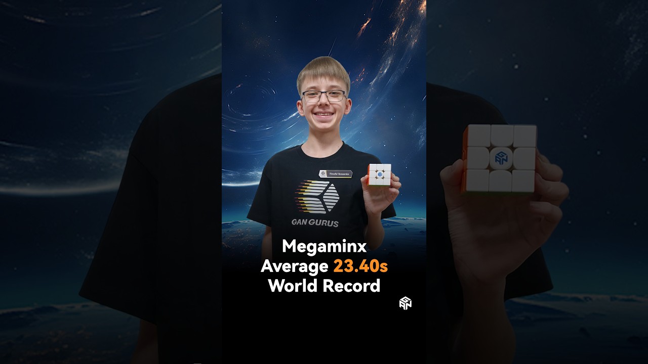 GANCUBE - Megaminx Average WR 23.40s | Timofei Tarasenko