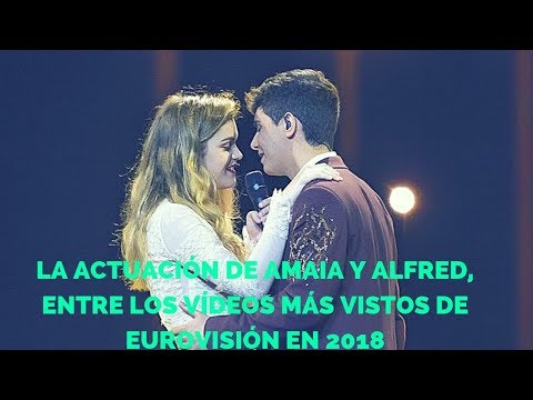 La actuación de Amaia y Alfred, entre los vídeos más vistos de Eurovisión en 2018