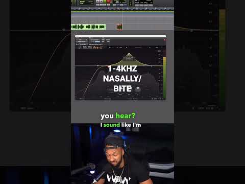 Quick Vocal EQ Tutorial! ⚠️Here are some common frequency ranges to be aware of when EQing
