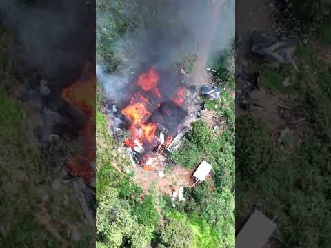 Golpe a la minería ilegal en Azuay: campamento y bocamina destruidos
