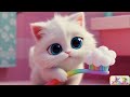 Brush Your Teeth Together Fun Kids Song With Family Pets