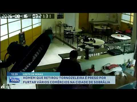 Leste de Minas: Homem sem tornozeleira é preso por furtos em Sobrália.