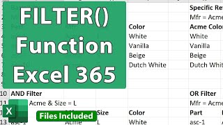 FILTER Function in Excel - The Power Lookup for the Future!