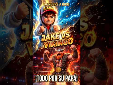 Jake VS Vikingo 💥 ¡De pobre a rico para curar a su papá! #shorts