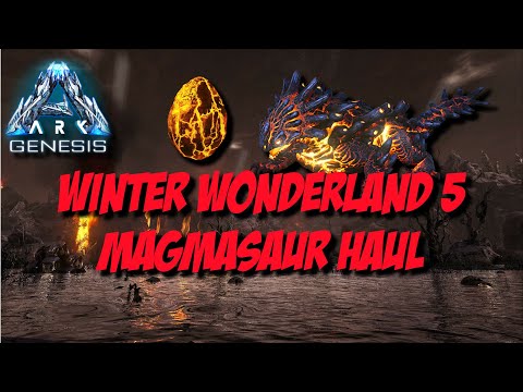 Ark Survival Evolved - Winter Wonderland 5 Magmasaur Haul Official PvE Xbox Genesis Server