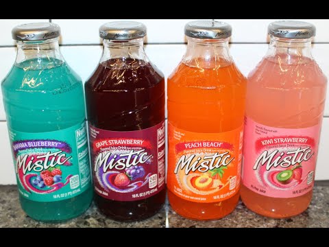 Mistic Flavored Drink: Bahama Blueberry, Grape Strawberry, Peach Beach & Kiwi Strawberry Review