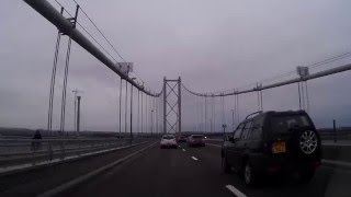 Afternoon Drive Forth Road Bridge Scotland