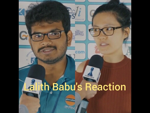 Lalith Babu's Reaction on Hou Yifan's Strange Play