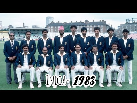 The entire Indian cricket team which played in the 1983 WORLD CUP final!