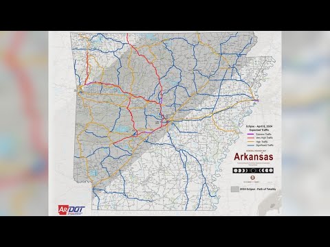 ARDOT releases traffic forecast map for total solar eclipse