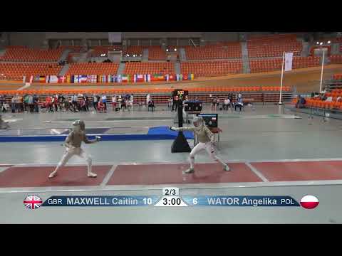 European Championships 2023 SWS - L16 - Caitlin Maxwell GBR v Angelika Wator POL