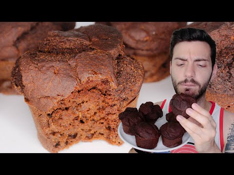 MUFFINS SALUDABLES DE CHOCOLATE Y BANANA 🍫🧁 RECETA VEGANA ◼️ Cualquiera Cocina