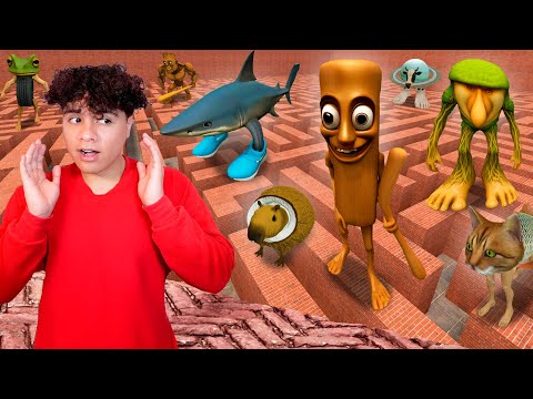 ¿Puede TUN TUN TUN SAHUR y TODOS los ITALIAN BRAINROT encontrarme en un LABERINTO?!