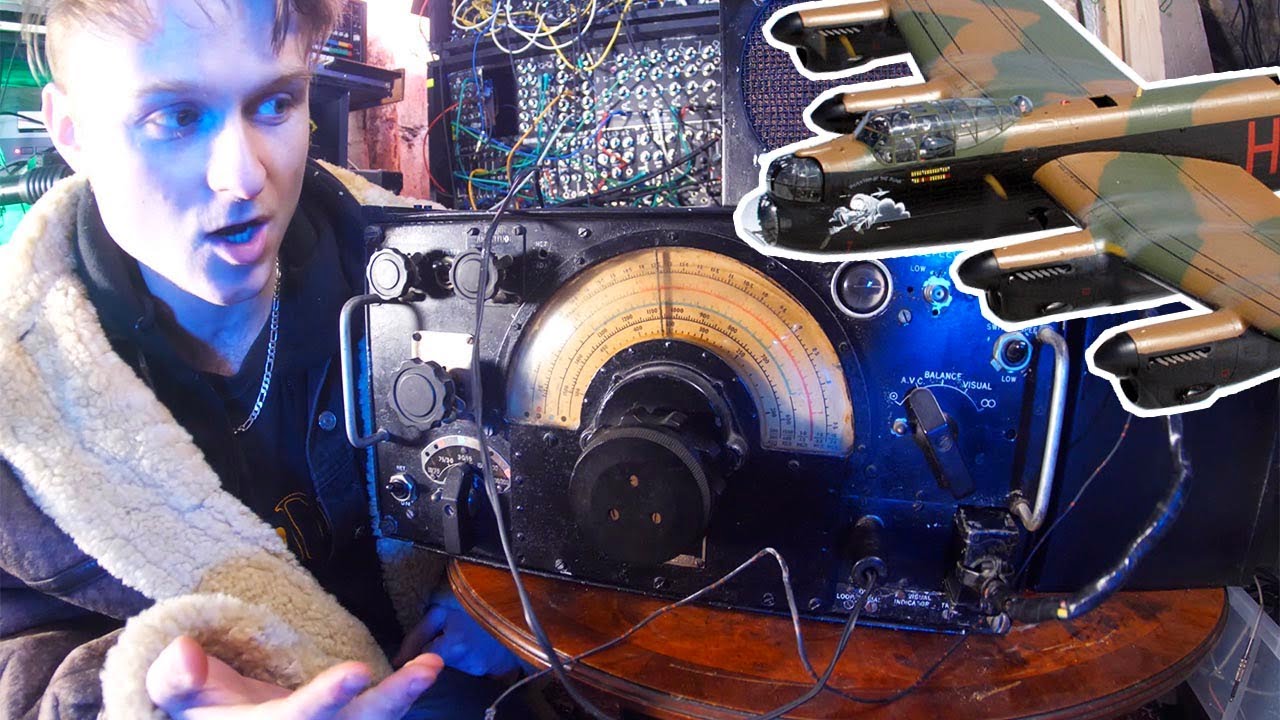 Making Music On An Avro Lancaster's Radio Receiver R1155, 1940's Aircraft Radio Equipment