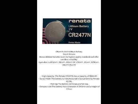RENATA CR2477 3V LITHIUM BATTERY