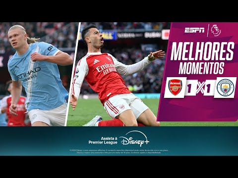 Gols e lances de Arsenal x Manchester City