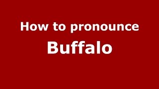 How to pronounce Buffalo