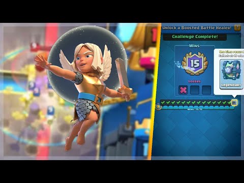 BATTLE HEALER 15 WINS DRAFT CHALLENGE | Unlock a Boosted Battle Healer ! Clash Royale