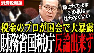 【※知らずに払ってしまった人へ】財務省が国民を騙し続けていた!?消費税問題に安藤議員が国会で大暴露！【参政党／安藤裕／高市早苗／片山さつき】