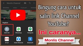 Cara Salin Link Akun YouTube di Android || MONLIS CHANNEL
