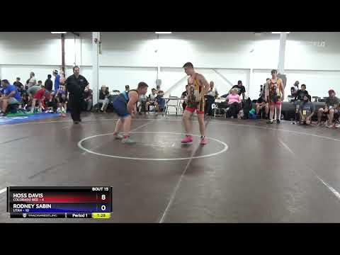 187 Lbs Placement Matches (8 Team) - Hoss Davis, Colorado Red Vs Rodney Sabin, Utah 582d