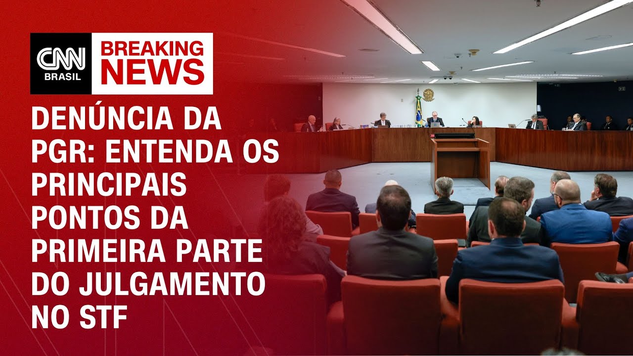 Denúncia da PGR: Entenda os principais pontos da primeira parte do julgamento no STF | BASTIDORES