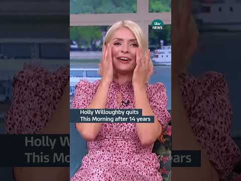 Holly Willoughby quits This Morning after 14 years #itvnews #itv #thismorning