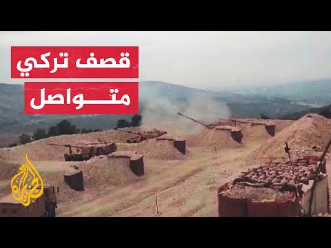 مدفعية الجيش التركي تستهدف مواقع لقوات سوريا الديمقراطية بريف حلب