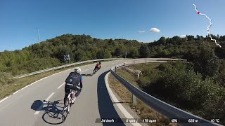 preview picture of video 'Cycling in Catalunya Spain - B-124 descent'