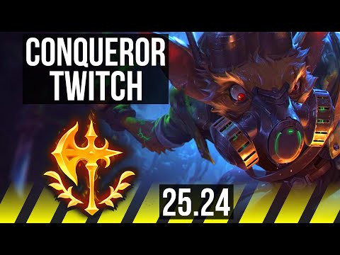 TWITCH & Jhin vs DRAVEN & Pyke (ADC) | Conqueror | KR Master | 25.24