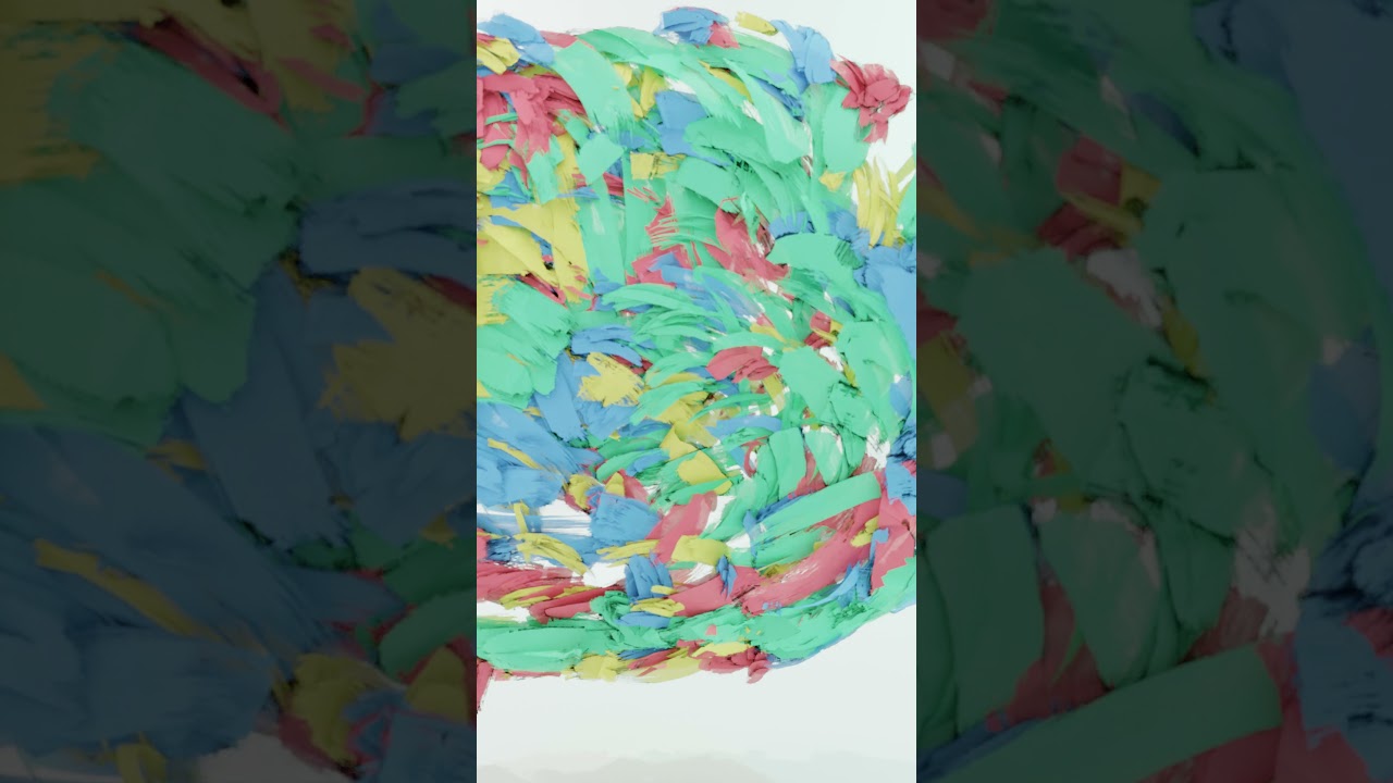 “90s Baby” • Abstract oil painting created in VR • Buy now  @opensea #nft #eth #nftart #fireclayson