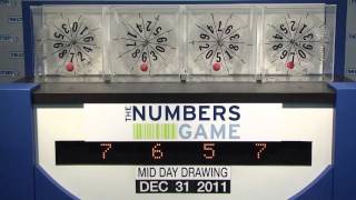 Midday Numbers Game Drawing: Saturday, December 31, 2011.