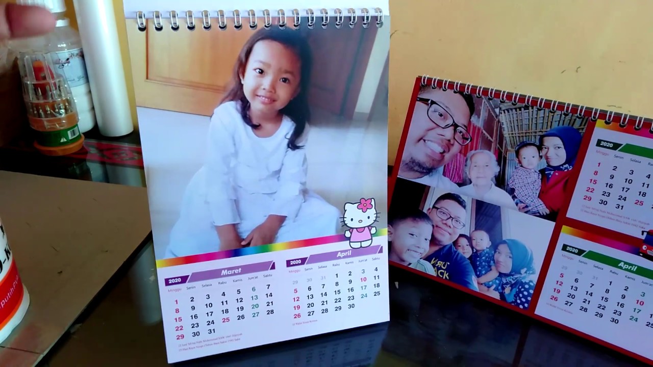KALENDER MEJA KALENDER DUDUK FOTO CUSTOM