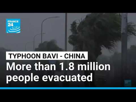 China evacuates over one million as Typhoon Bavi nears