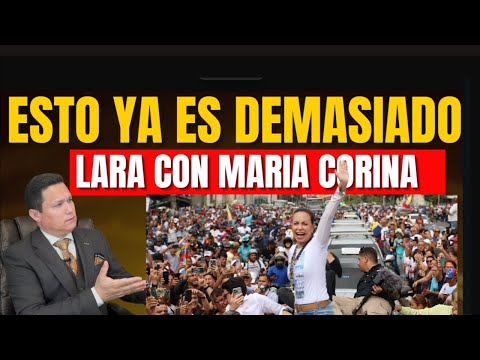 MARIA CORINA COLAPSÓ EL ESTADO LARA Y ALGO SE SALE DE CONTROL