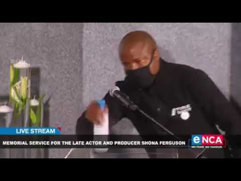 Vuyiswa at Shona Ferguson Memorial Service