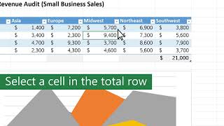 6 4  Add a Total row to a table