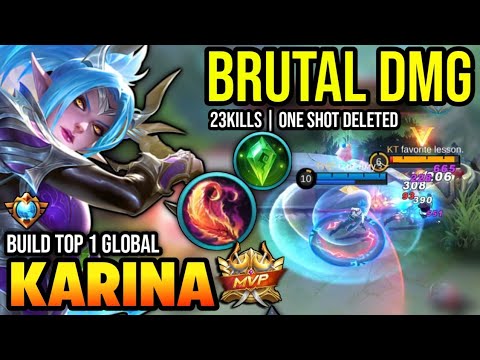 KARINA BEST BUILD 2023 | BUILD TOP 1 GLOBAL KARINA GAMEPLAY | MOBILE LEGENDS✓