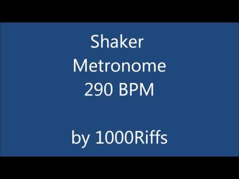Shaker Metronome 290 BPM - Beats Per Minute