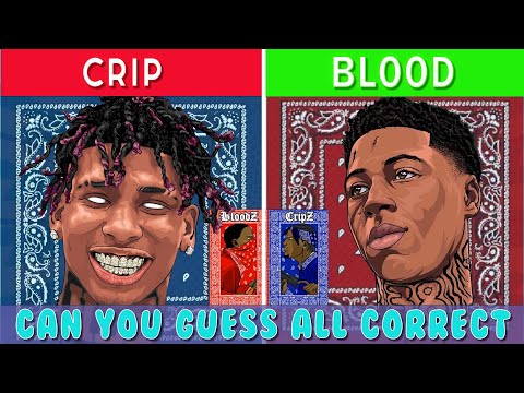 Can You Guess If The Rapper is Crip 🟦 Or Blood 🟥| Hard Rap Quiz (99.9% Will Fail) | Rap Quiz 2023 |
