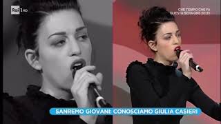 Giulia Casieri a Sanremo 2018 - Domenica In 07/01/2018