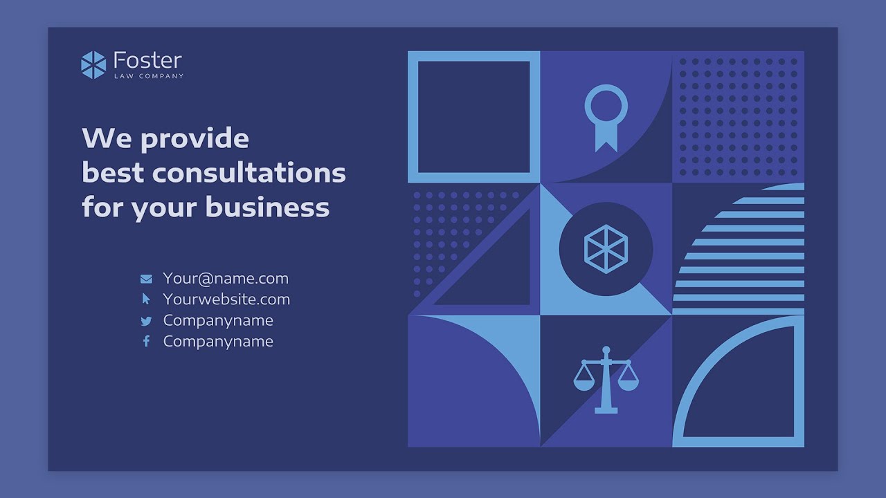 Law Company PowerPoint Presentation Template