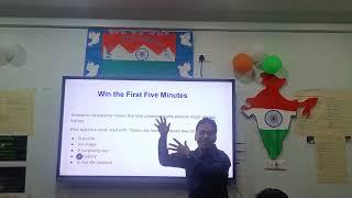 For A Teacher Winning The First Five Minutes is Crucial.