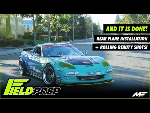The Competition Drift Corvette Is Finally COMPLETE! Carbon Kevlar fenders cut