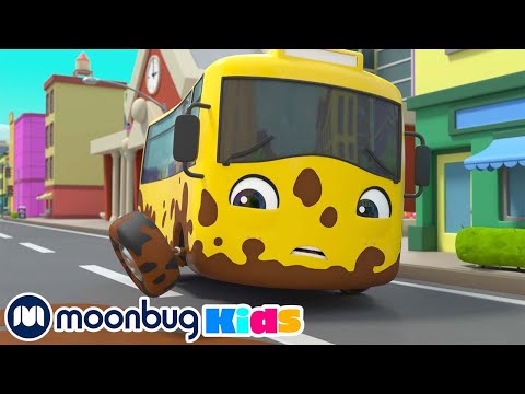 Go Buster! ​Buster Gets Clean in the Carwash @gobuster-cartoons  Moonbug Play and Learn