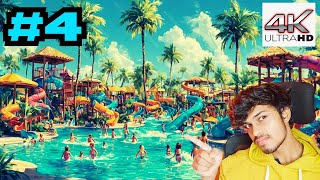 🌊 Water Park Simulator Gameplay part - 4 | Epic Slides & Fun Challenges | RRG UNIVERSE