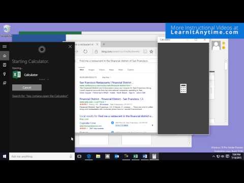 Voice Commands with Cortana Windows 10