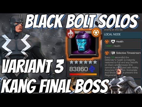 BLACK BOLT Does 900,000 Damage In 13 SECONDS!!! Black Bolt vs Variant 3 Kang