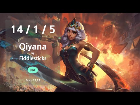 Qiyana Jungle vs Fiddlesticks - NA Challenger Patch 13.23