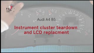 Audi A4 B5 Instrument Cluster Teardown and LCD rebuild